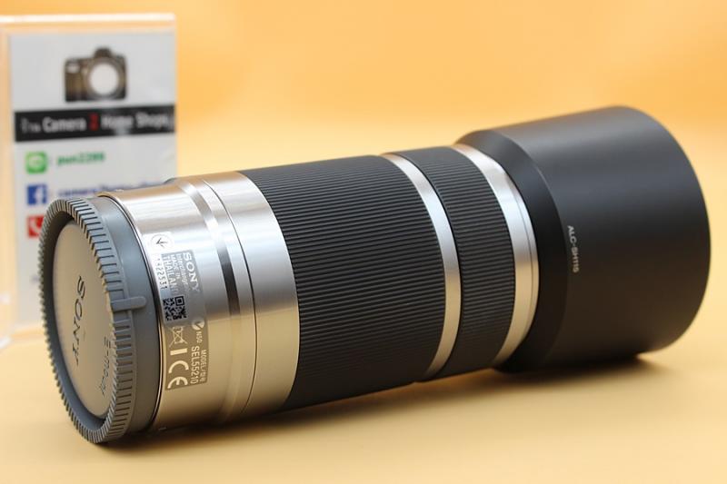 ขาย Lens Sony E 55-210mm f/4.5-6.3 OSS (สีเงิน) สภาพสวย อดีตประกันศูนย์ ไร้ฝ้า รา ตัวหนังสือคมชัด ใช้งานน้อย อุปกรณ์ครบกล่อง พร้อม HOOD